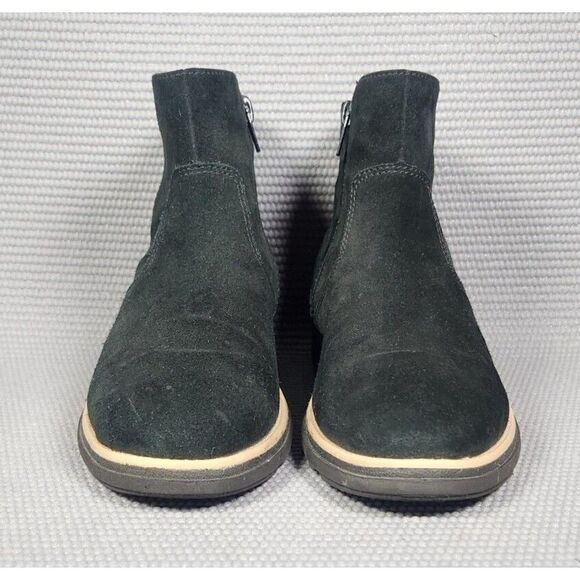 Clarks Collection Women's Size 7M Sharon Swing Wedge Black Ankle Bootie 13288 - Picture 2 of 9